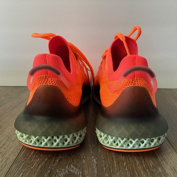 Adidas 4D Fusio Prime Knit Running Shoes Screaming Orange FY5929 Mens 7.5 NEW main image 5